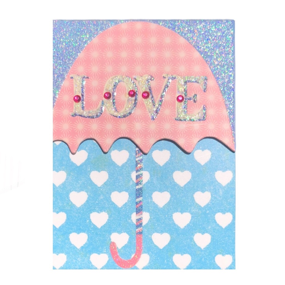Punch Studio Embellished Mini Notepad ~ Shower of Love (71302)